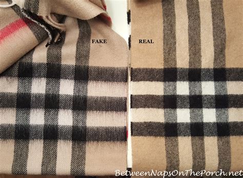 how can you tell a fake burberry scarf